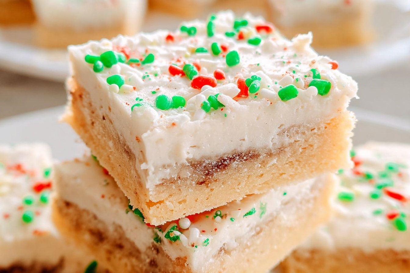Christmas Sugar Cookie Bars