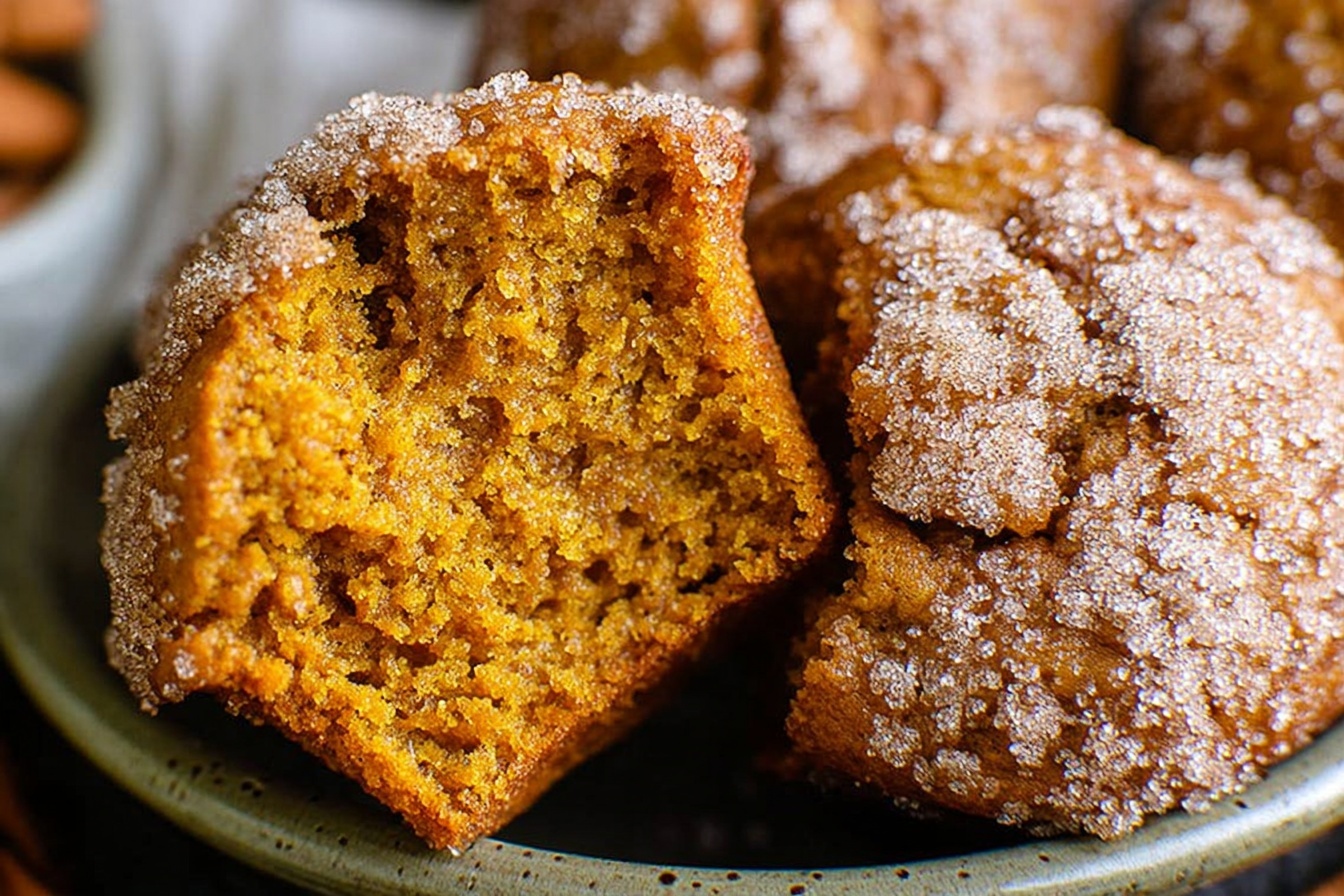 Mini Pumpkin Muffins With Cinnamon Sugar 6 Cinnamon Sugar Pumpkin Muffins