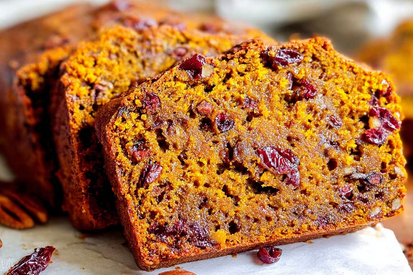 Cranberry Pecan Pumpkin Bread Recipe