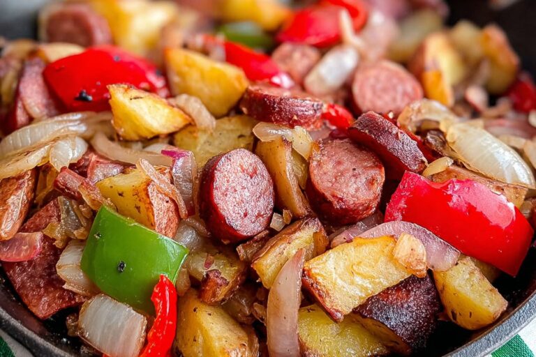 Kielbasa Peppers Potato Hash Skillet Recipe 17.Png