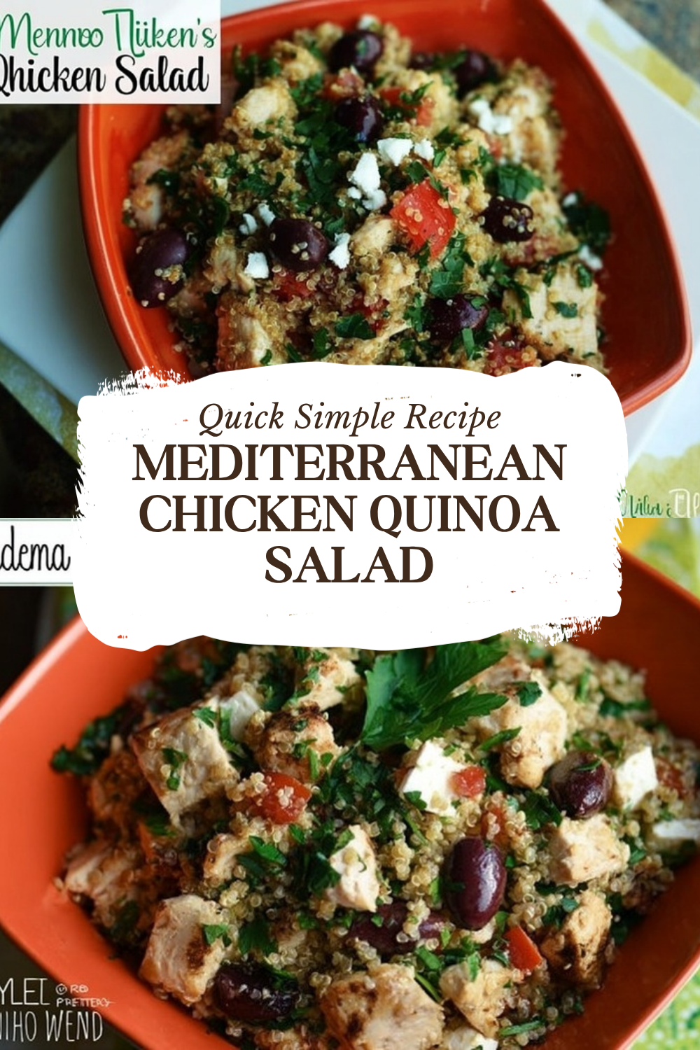 Mediterranean Chicken Quinoa Salad