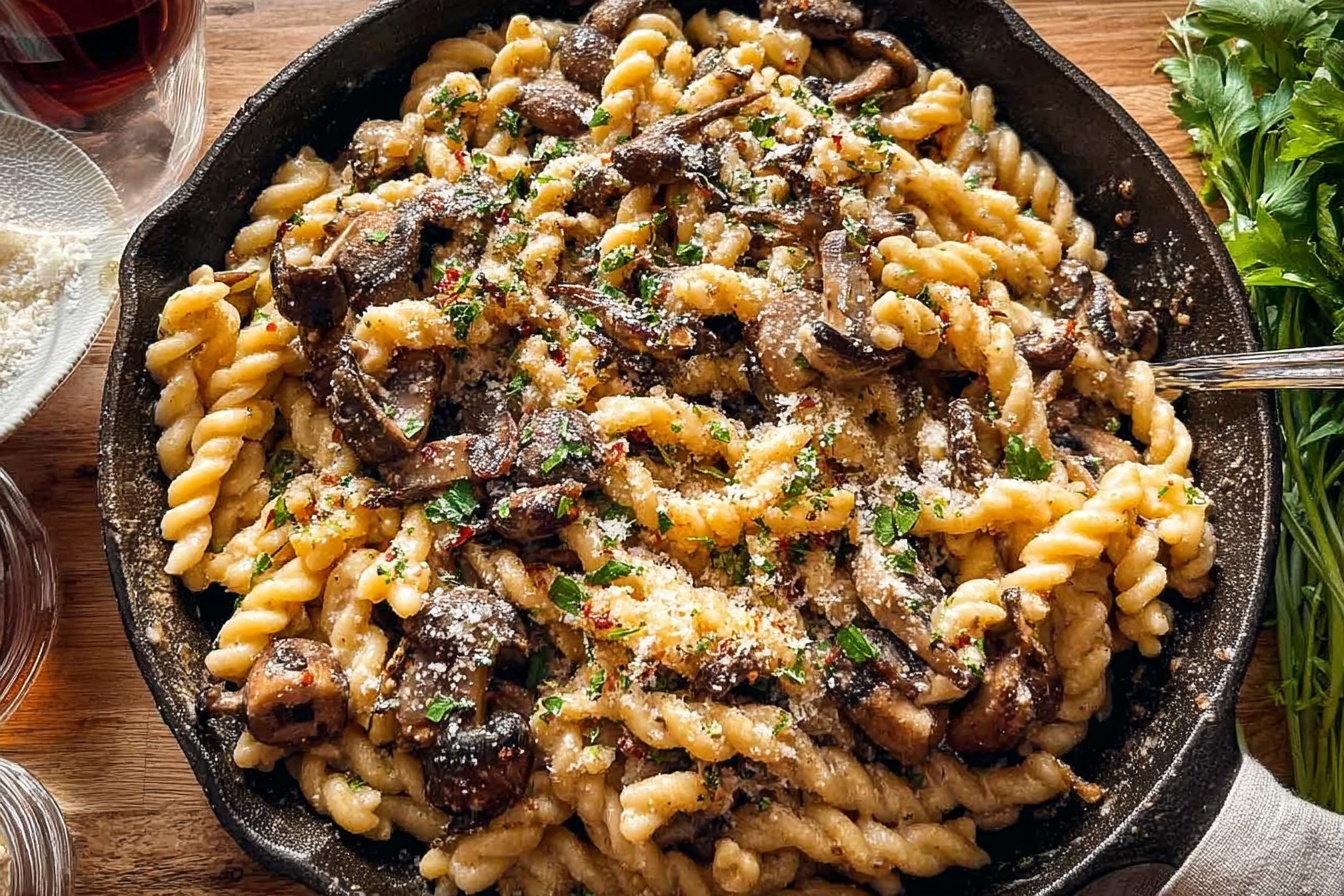 Mushroom Pasta Recipe Creamy Garlic Delight 6 Mushroom Pasta Recipe