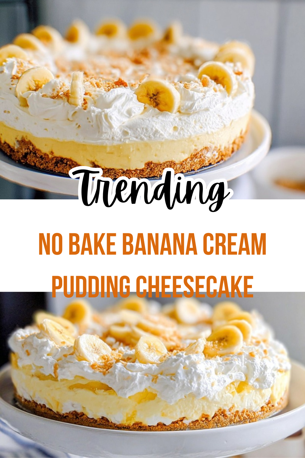 No Bake Banana Pudding Cheesecake Recipe 4 No Bake Banana Cream Pudding Cheesecake