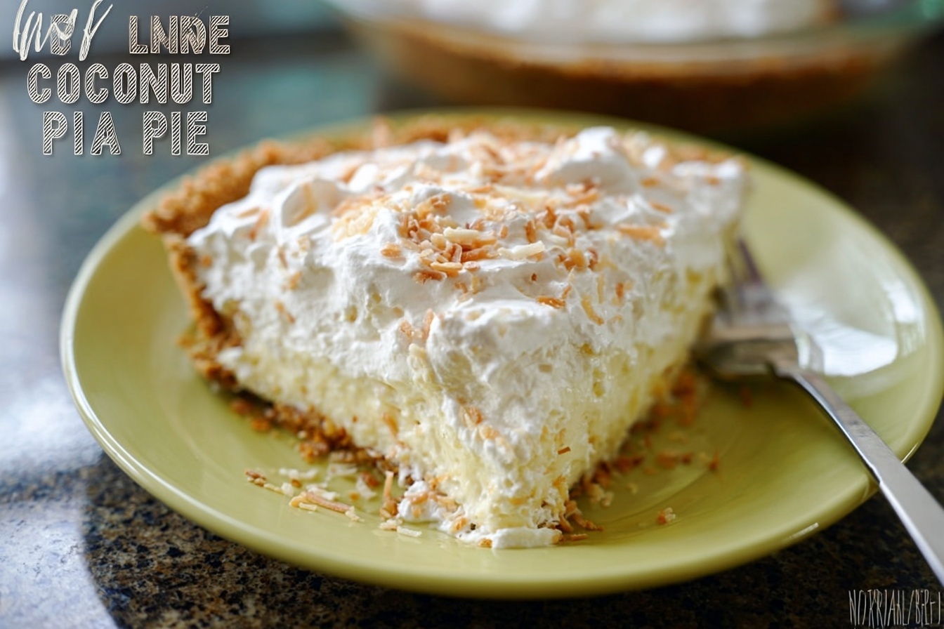 No Bake Pina Colada Cream Pie 6 No Bake Pina Colada Cream Pie