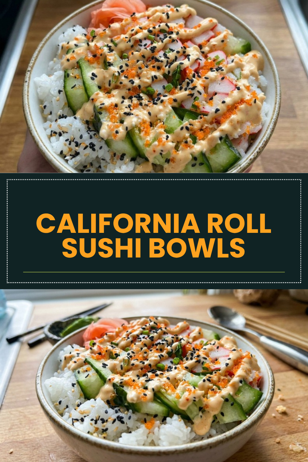 California Roll Sushi Bowls