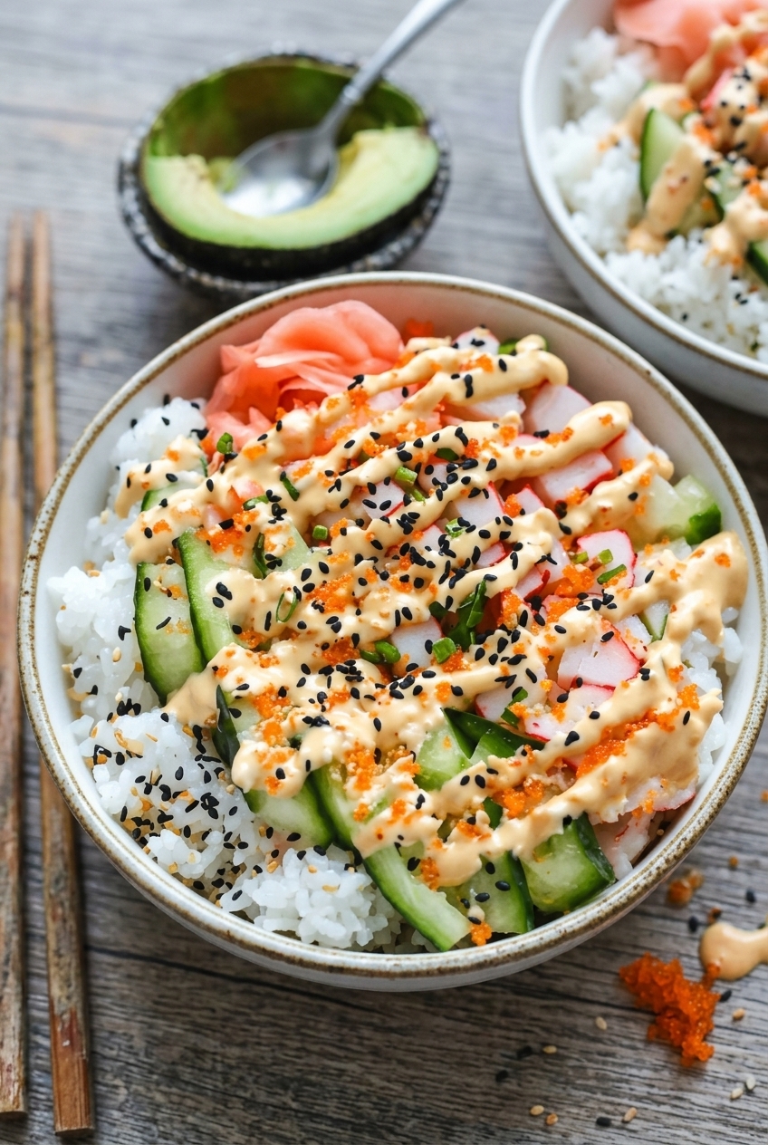 California Roll Sushi Bowls