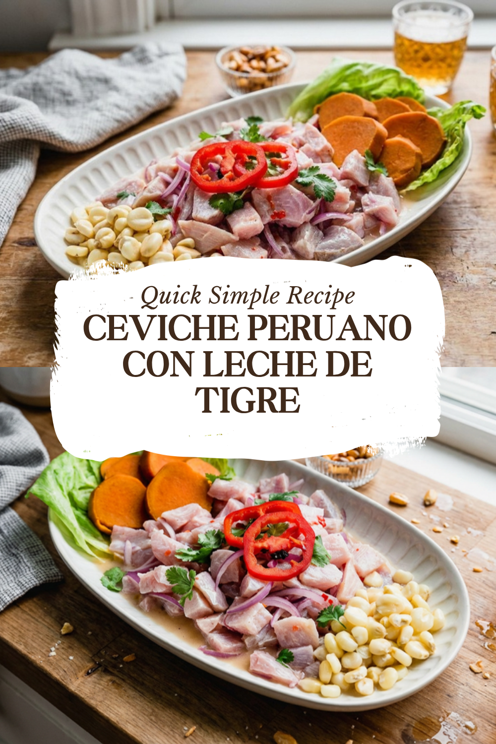 Ceviche Peruano Con Leche De Tigre