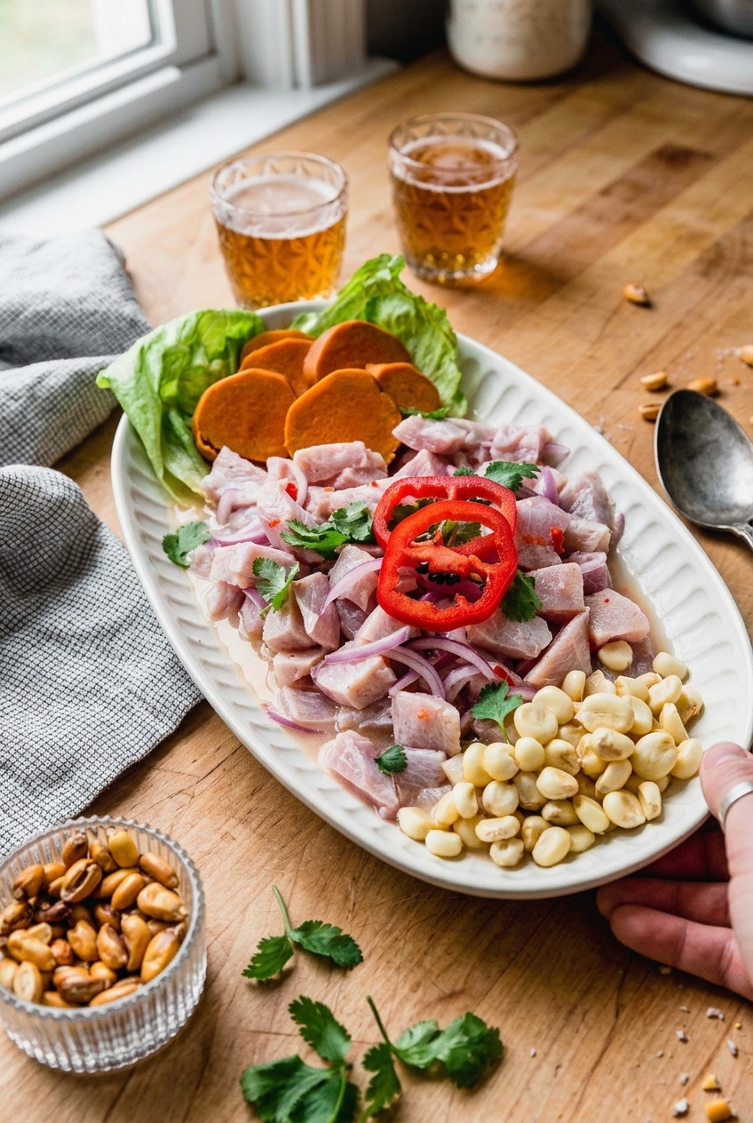 Ceviche Peruano Con Leche De Tigre
