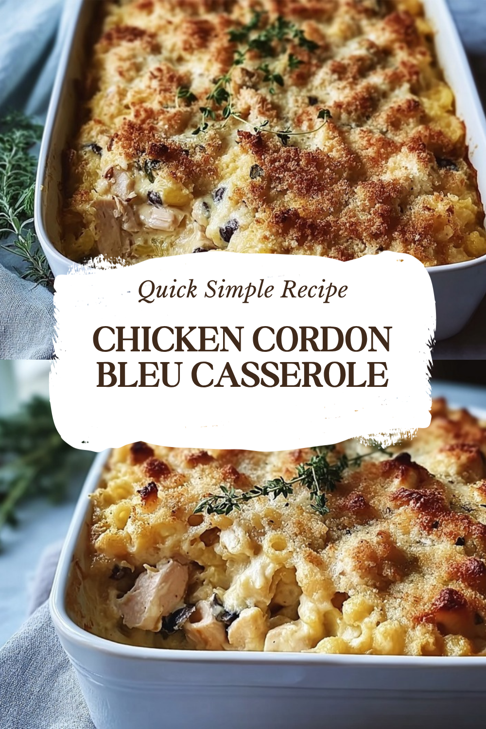 Chicken Cordon Bleu Casserole Recipe 7 Chicken Cordon Bleu Casserole