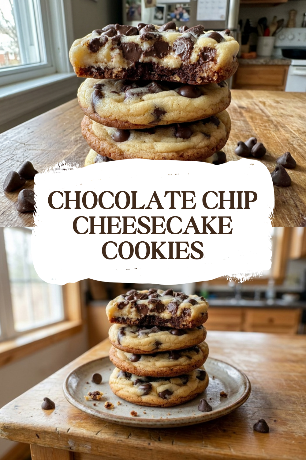 Chocolate Chip Cheesecake Cookies