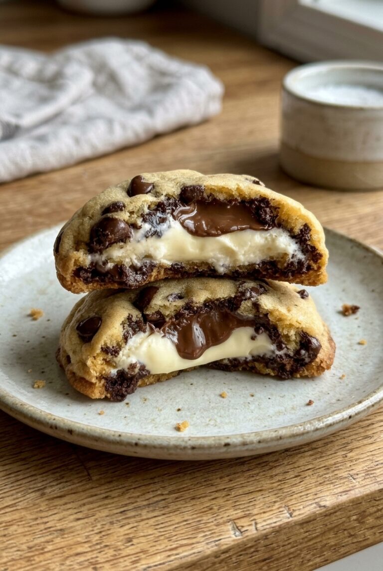 Chocolate Chip Cookies With Creamy Cheesecake Filling 42.Png