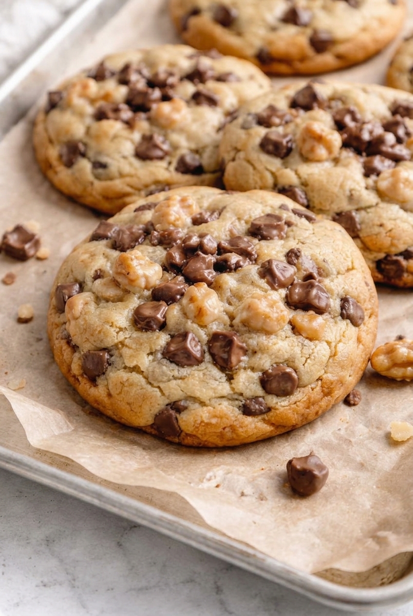 Chocolate Chip Walnut Cookies