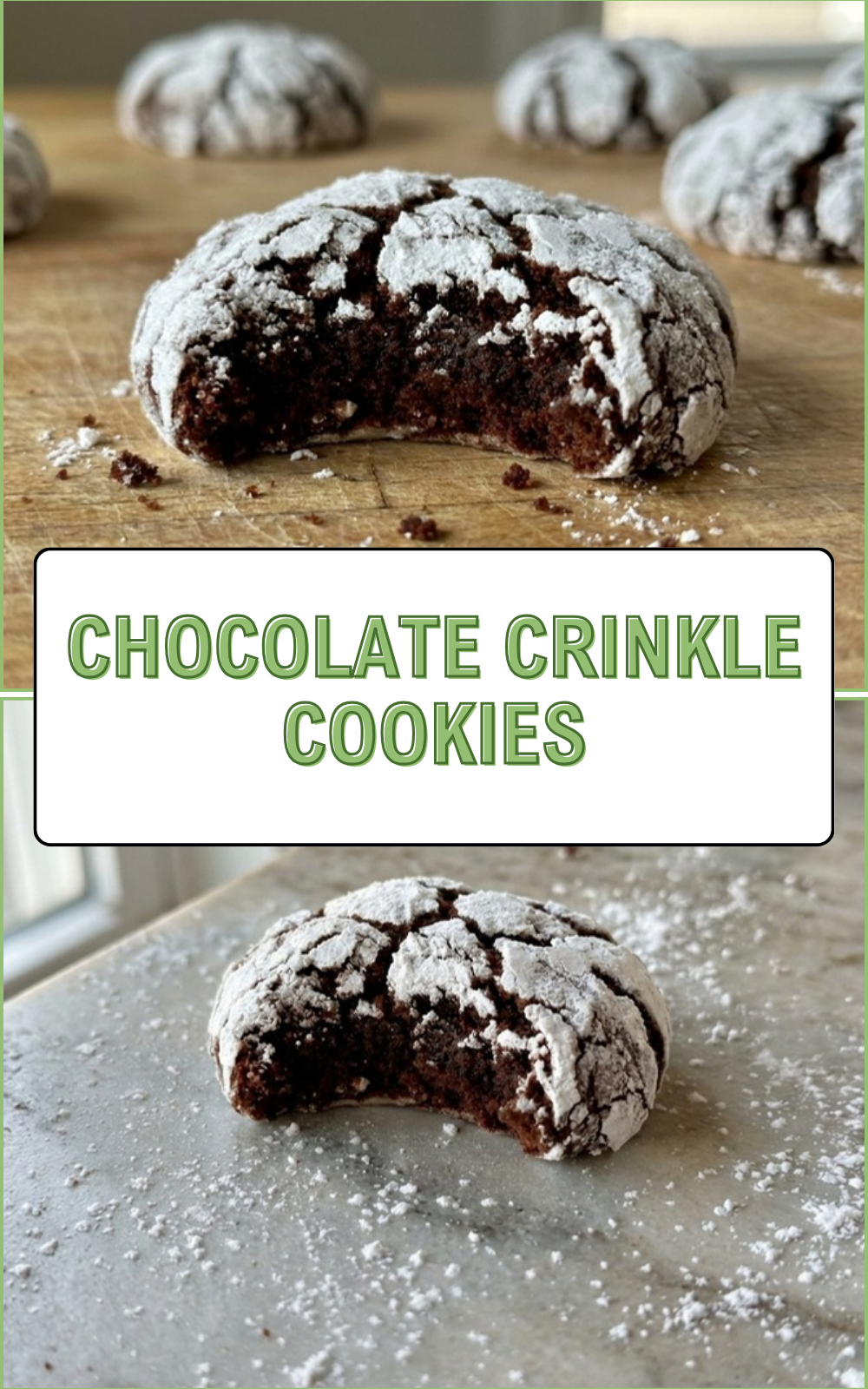 Chocolate Crinkle Cookies