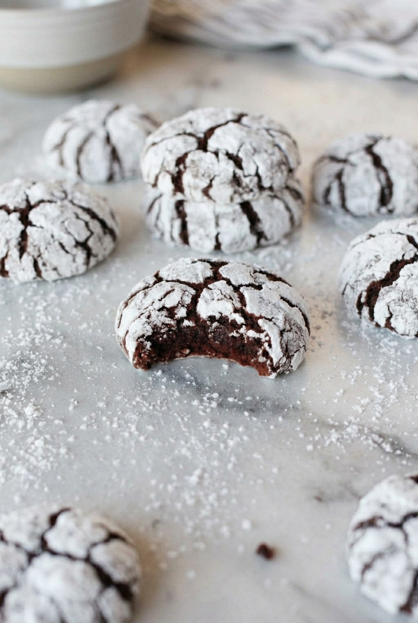 Chocolate Crinkle Cookies