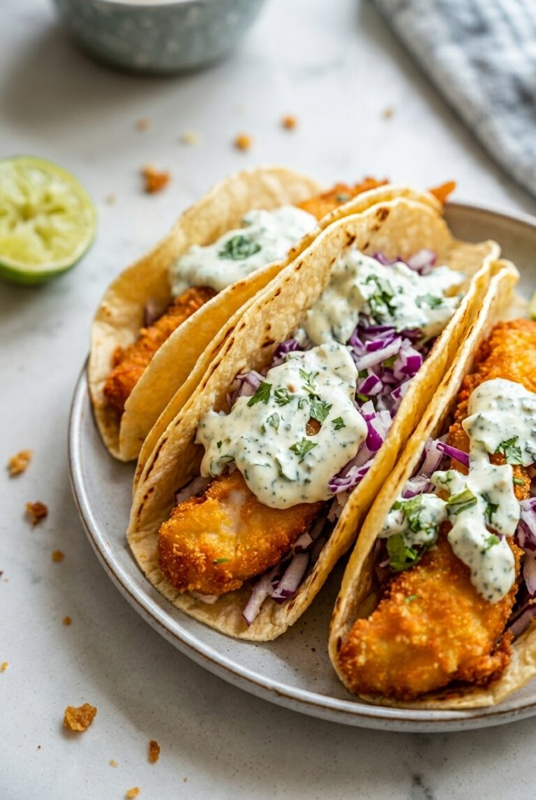Crispy Baja Style Beer Battered Fish Tacos 90.Png