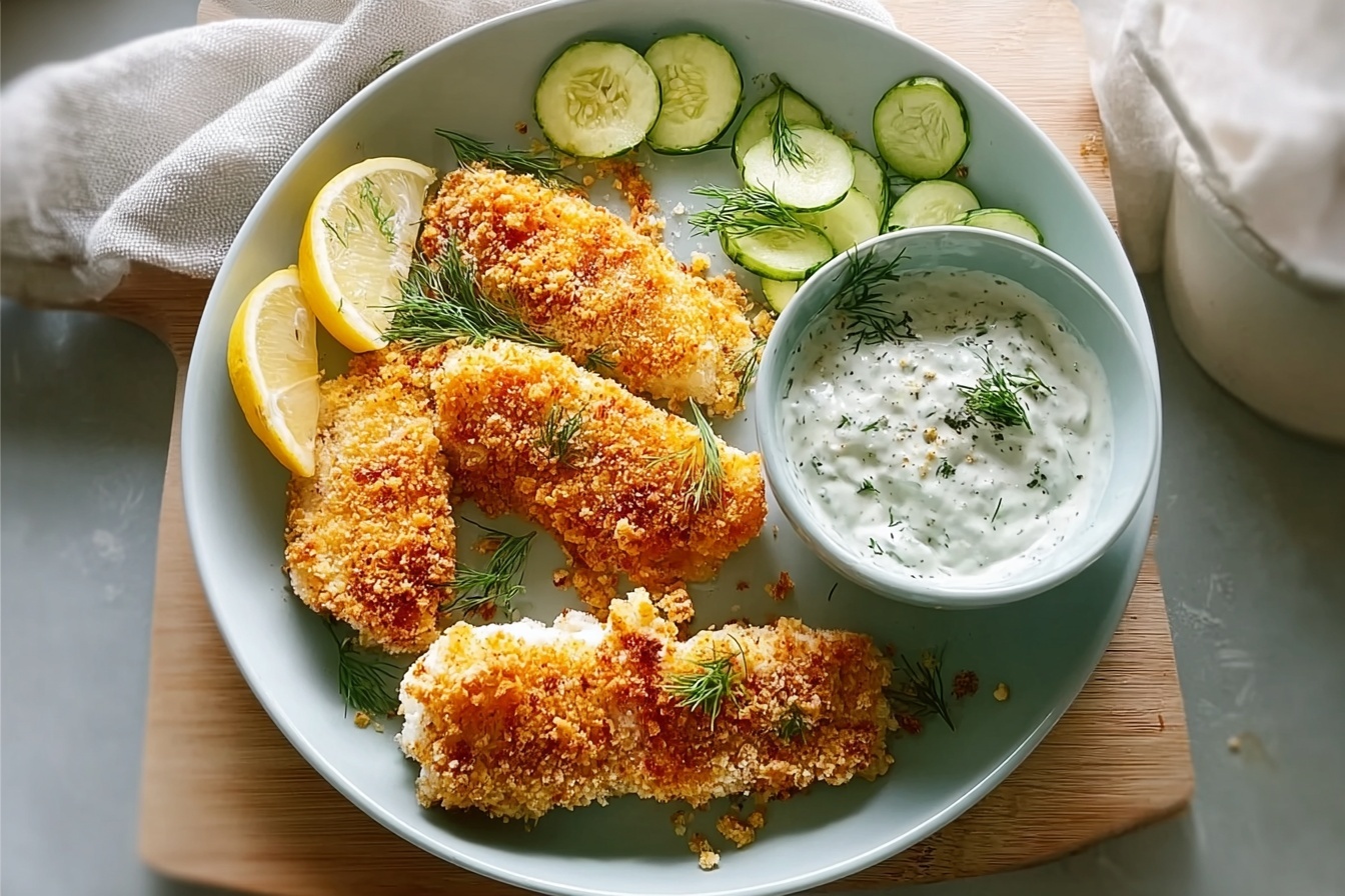 Healthy Garlic Parmesan Crumbed Fish 6 Crumbed Fish