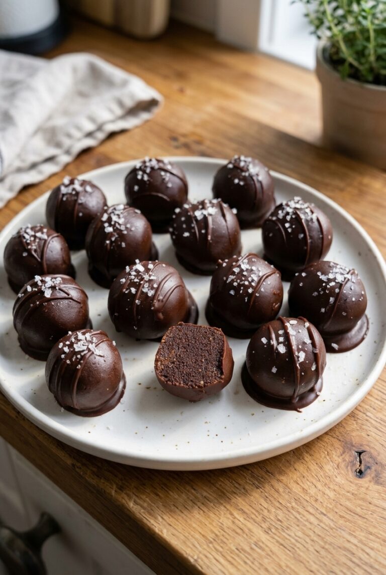 Dark Chocolate Protein Balls (No Bake, Low Carb) 23.Png