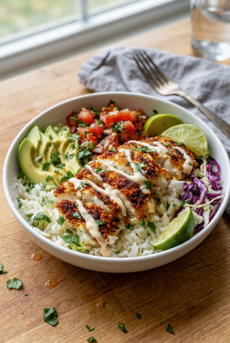Easy Fish Taco Bowl With Spicy Lime Mayo 98.Png