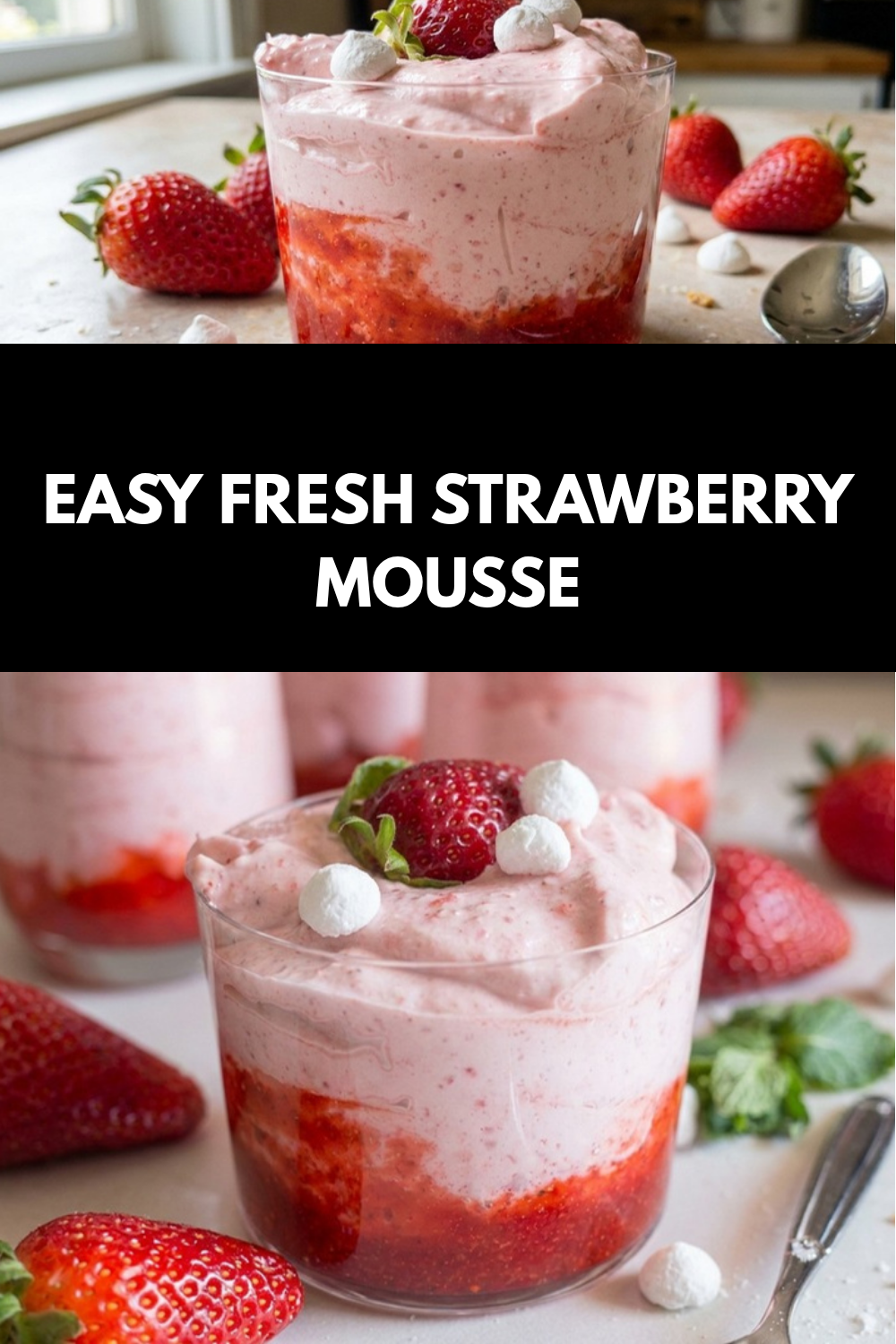 Simple Fresh Strawberry Mousse Recipe 7 Easy Fresh Strawberry Mousse
