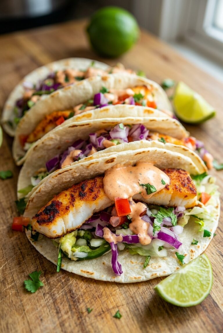Fish Tacos With The Best Taco Sauce 94.Png