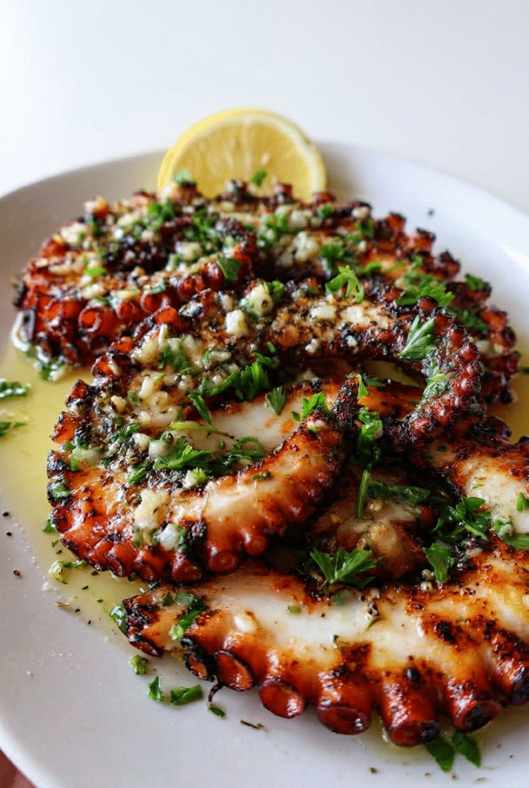 Grilled Octopus Seafood Dish 76.Png