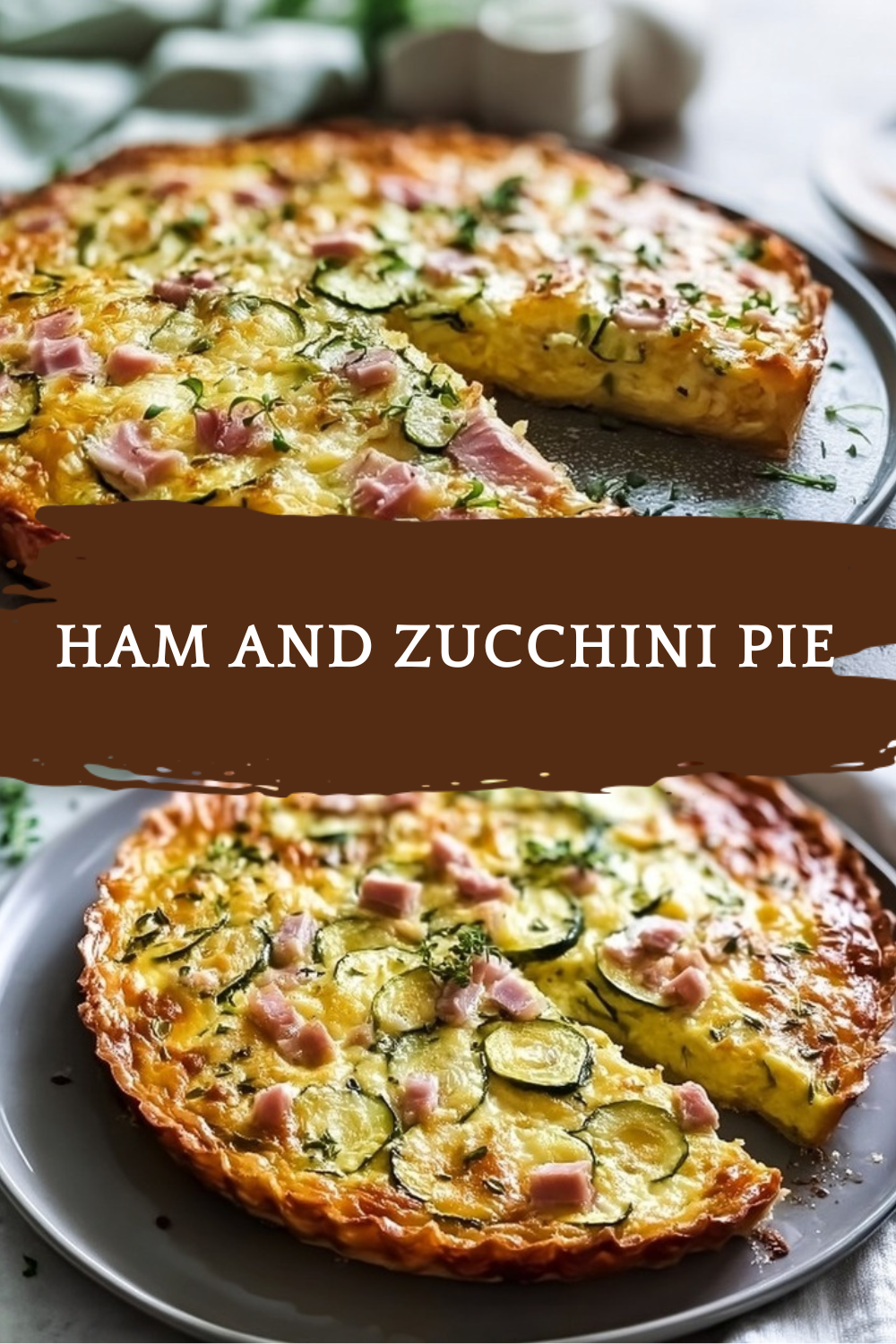 Crustless Ham And Zucchini Quiche 7 Ham And Zucchini Pie