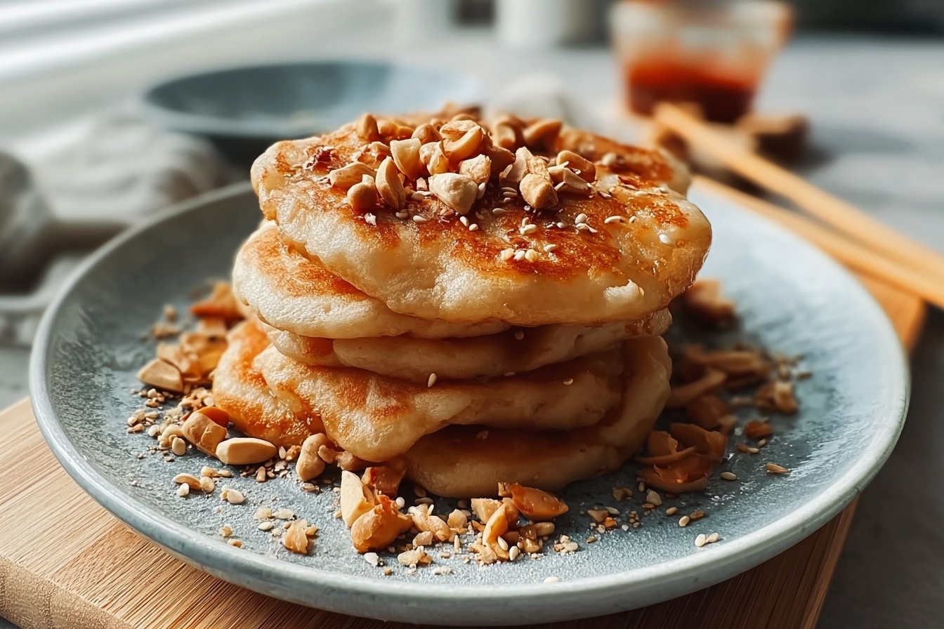 Hotteok Sweet Pancakes With Brown Sugar Syrup Filling 6 Korean Hotteok