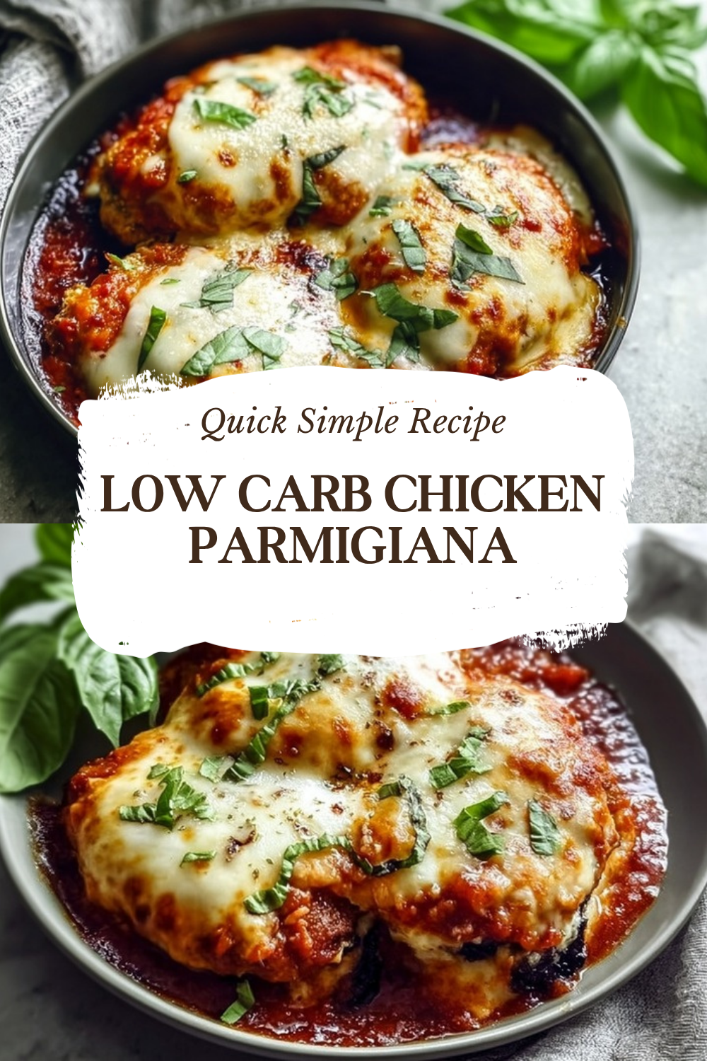 Low Carb Chicken Parmigiana