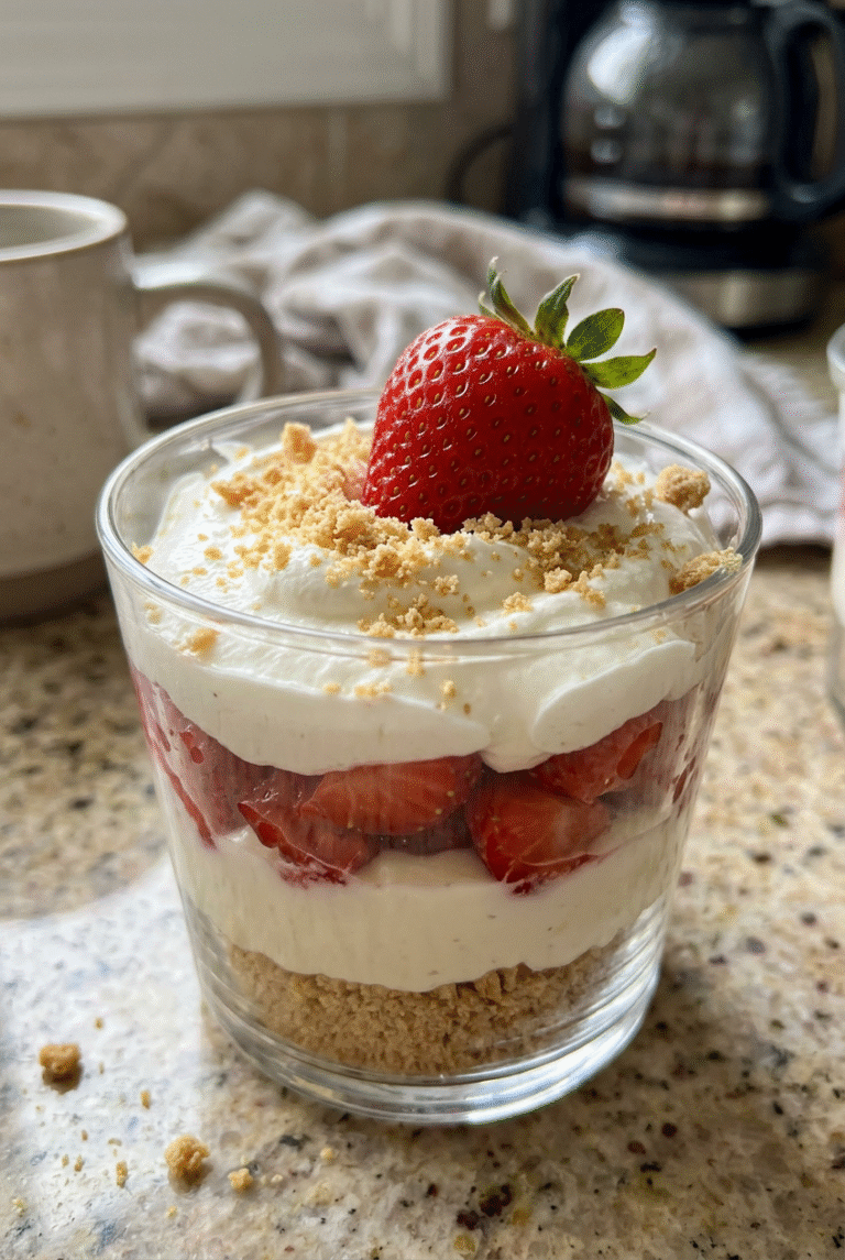 No-Bake Strawberry Cheesecake Cups 58.Png