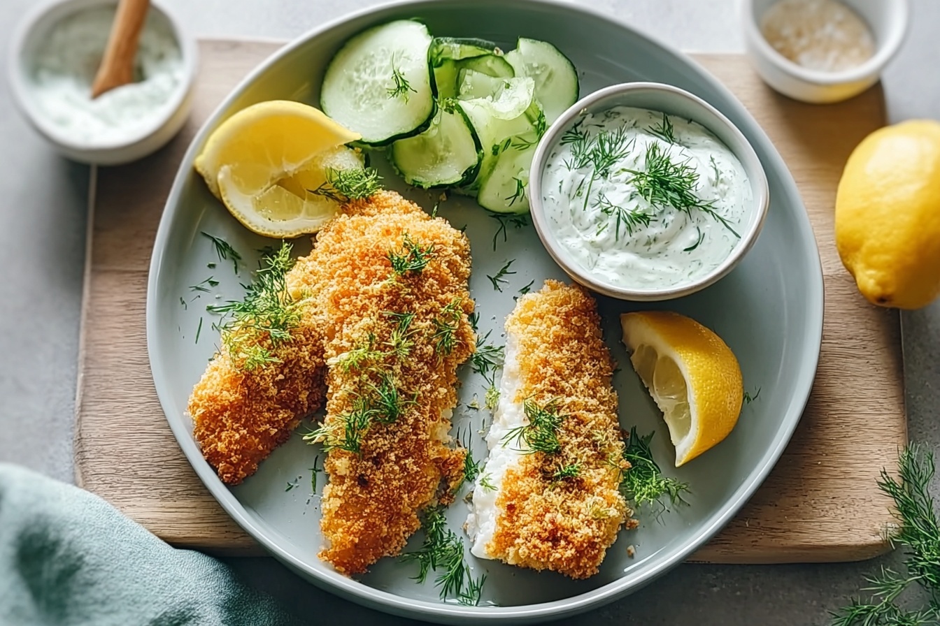 Crumbed Baked Fish With Parmesan Lemon Garlic 6 Oven Baked Crumbed Fish