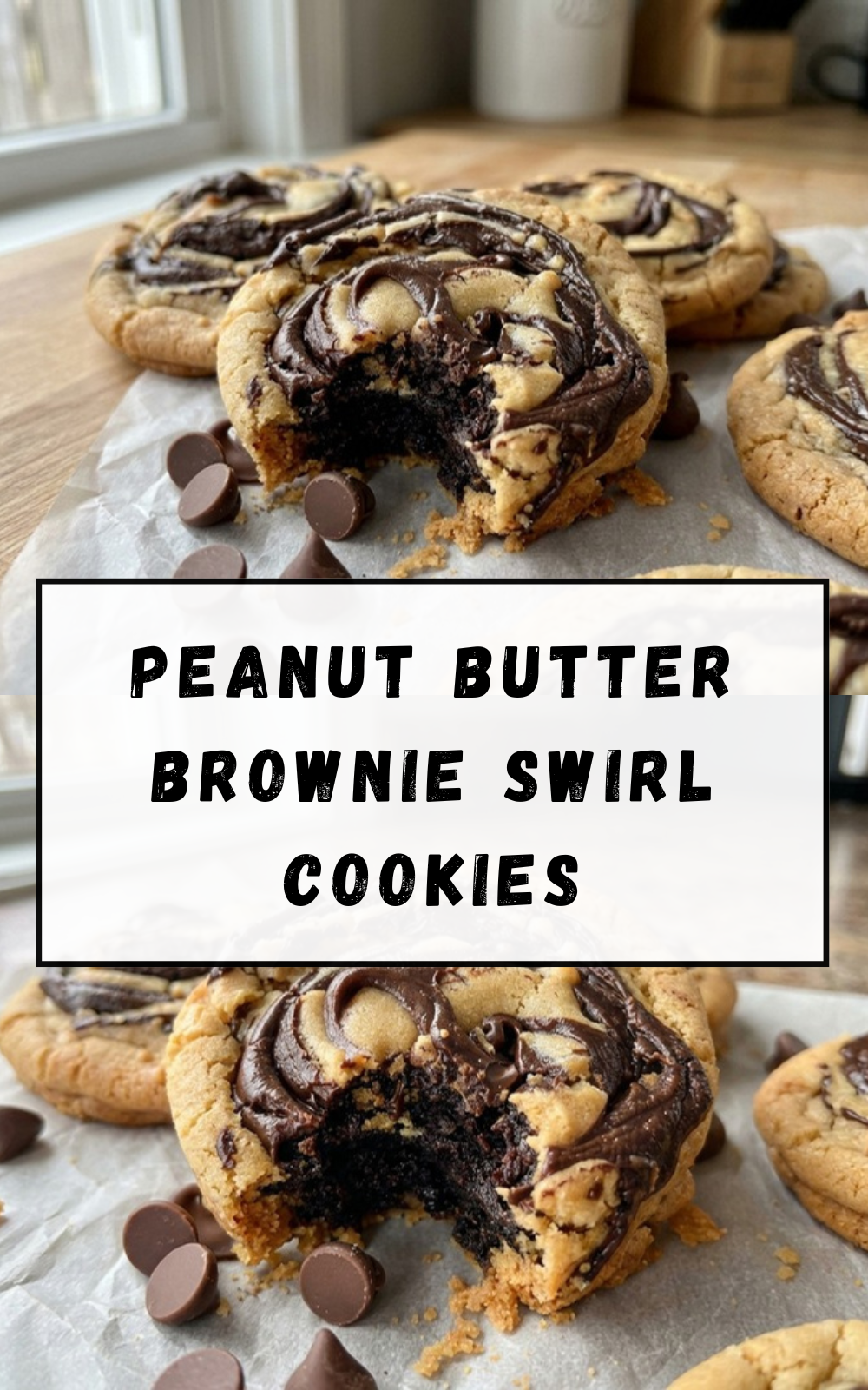 Peanut Butter Brownie Swirl Cookies