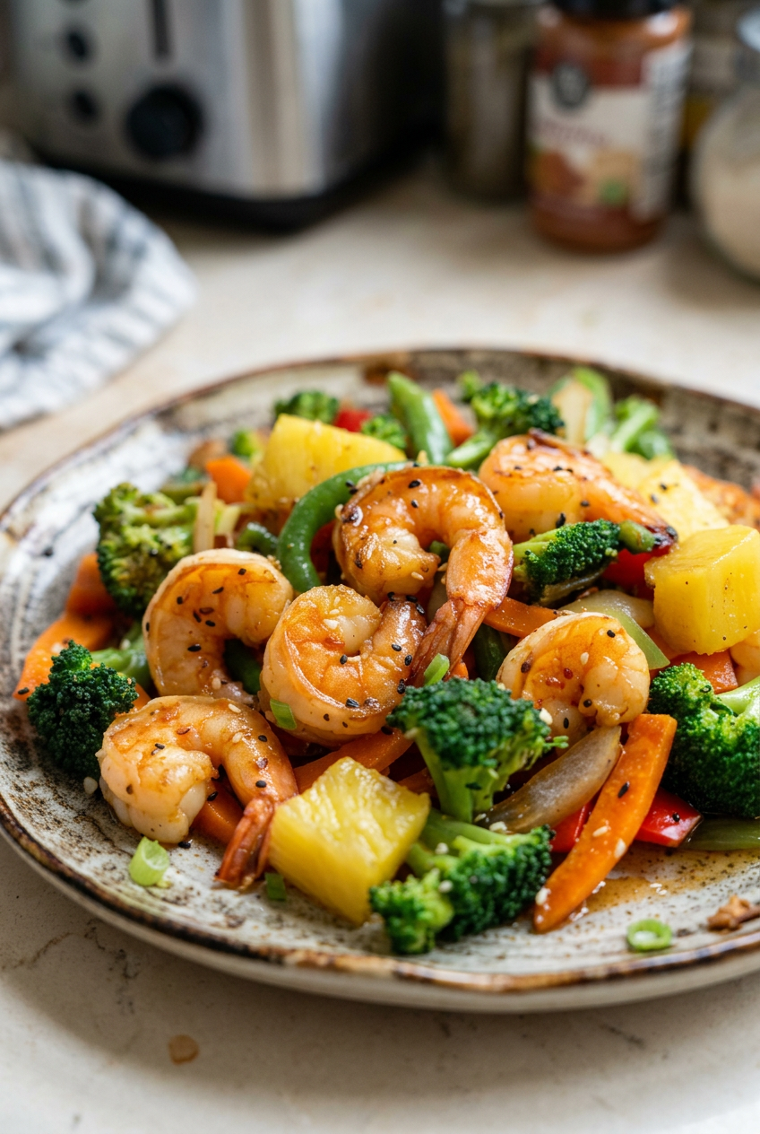 Pineapple Shrimp Stir Fry