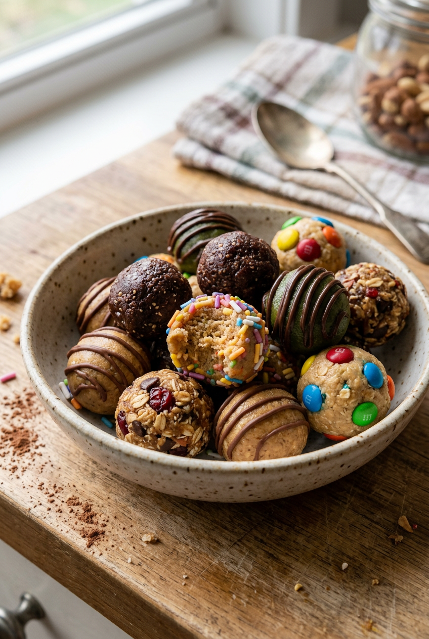 No-Bake Protein Balls Easy Healthy Snack Recipe 6 Protein Ball Recipes