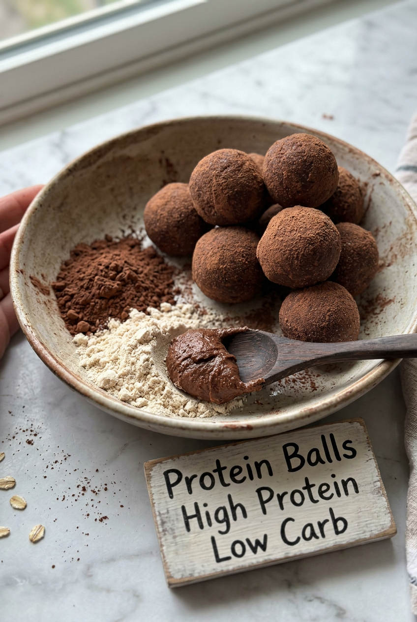 Peanut Butter Protein Balls Recipe Easy No Bake Treats 6 Protein Balls High Protein Low Carb
