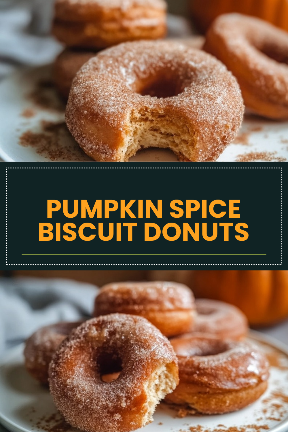 Pumpkin Spice Biscuit Donuts