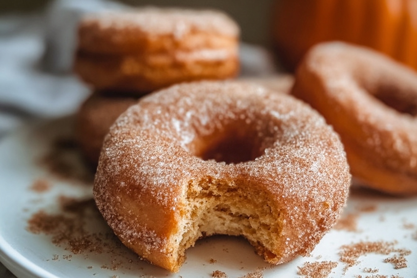 Pumpkin Spice Biscuit Donuts