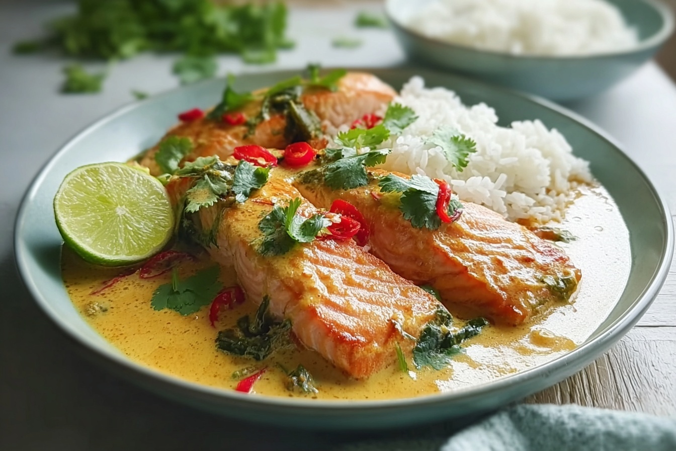Salmon Coconut Curry Recipe 6 Red Curry Salmon