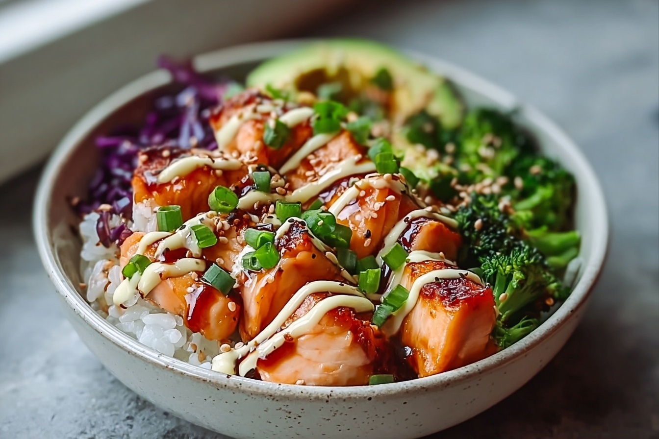 Teriyaki Salmon Bowl Ready In 30 Minutes 6 Teriyaki Salmon Bowl