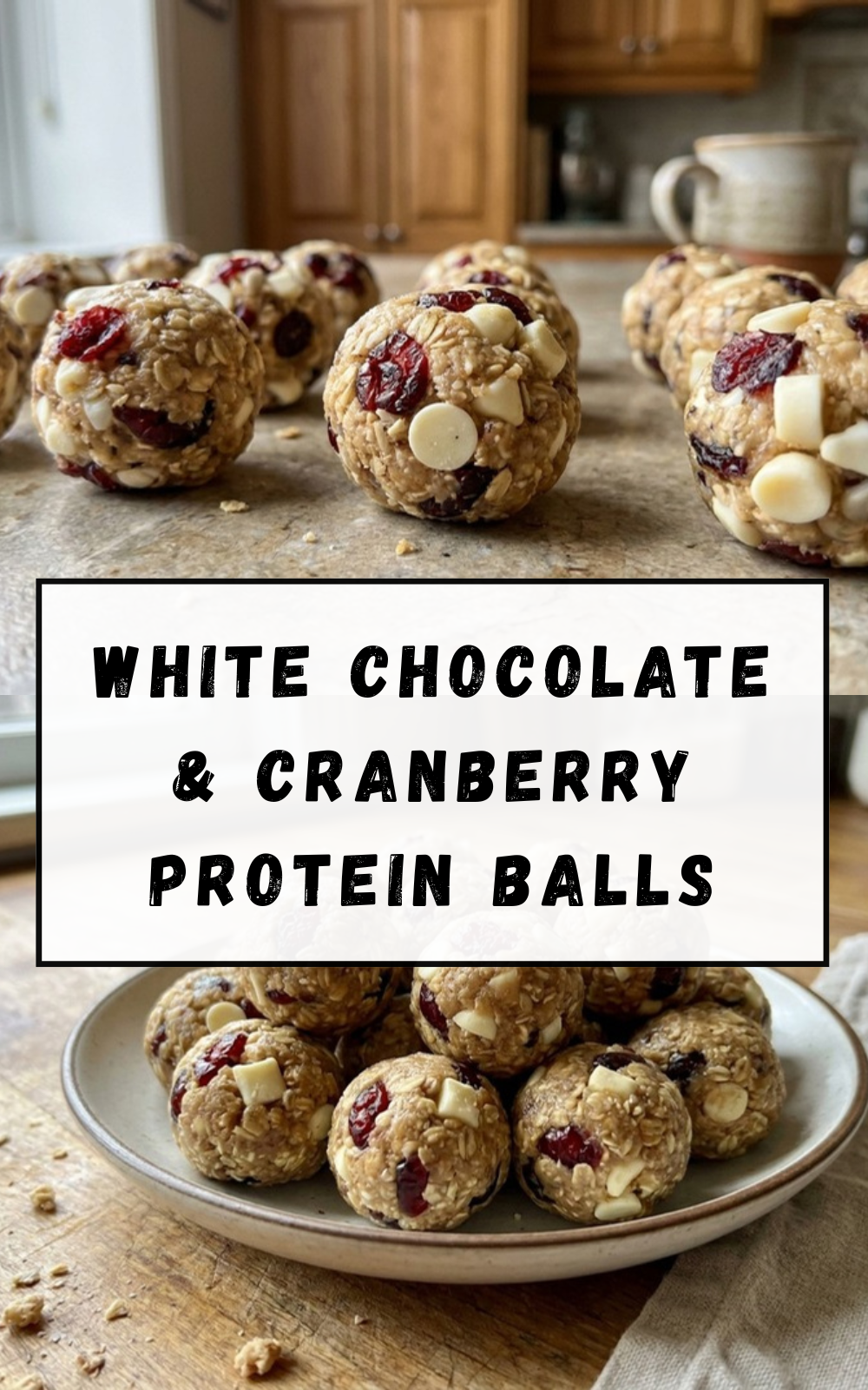 White Chocolate & Cranberry Protein Balls
