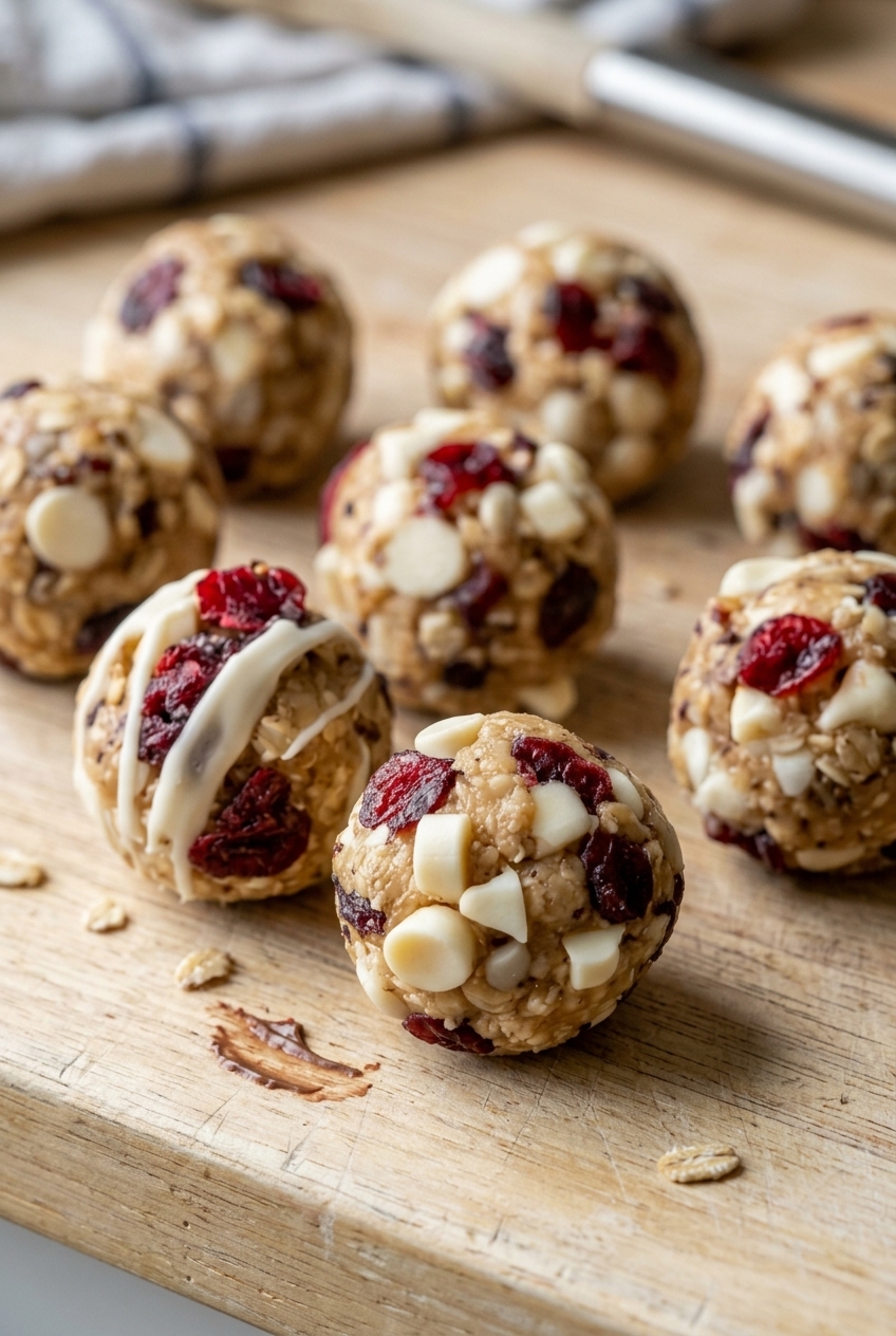 White Chocolate & Cranberry Protein Balls